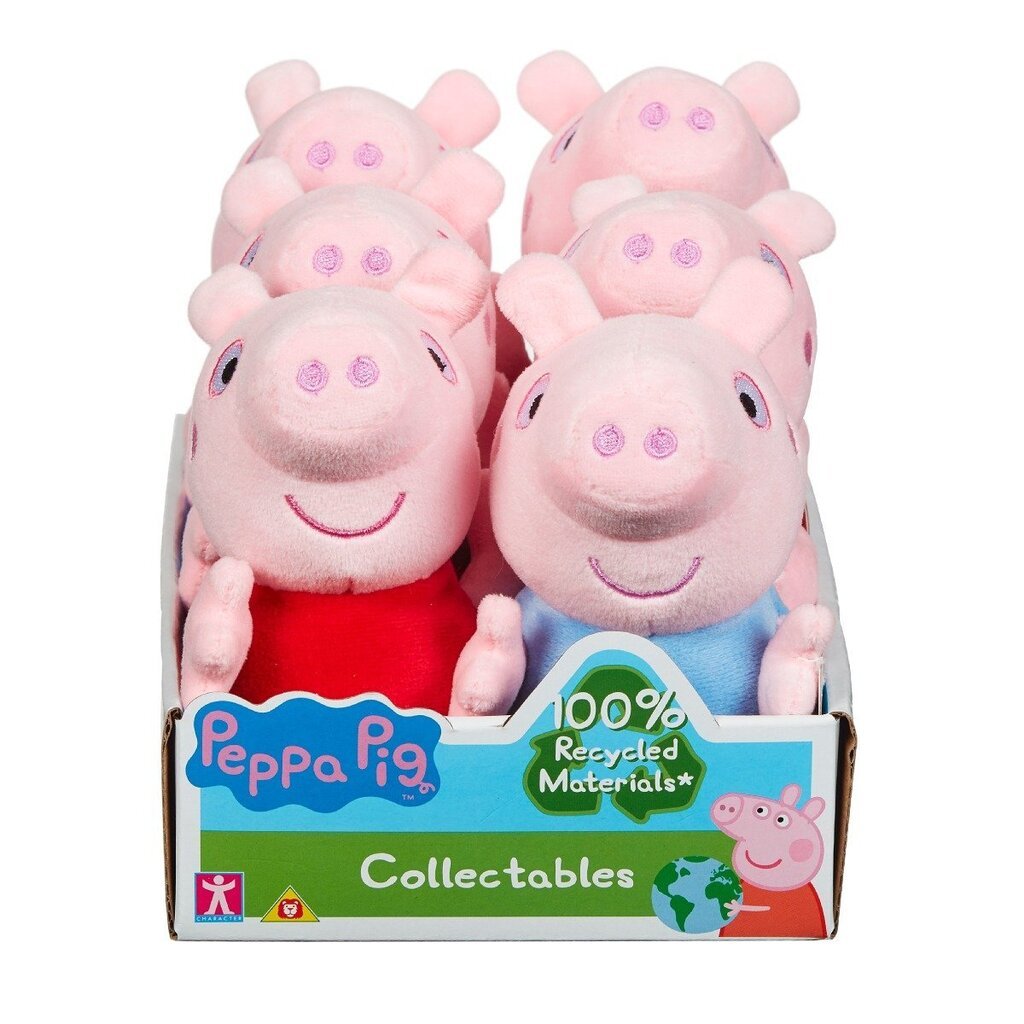 CHARACTER PEPPA PIG Plīša CŪCIŅA PEPPA, 15cm, sort., цена и информация | Mīkstās (plīša) rotaļlietas | 220.lv