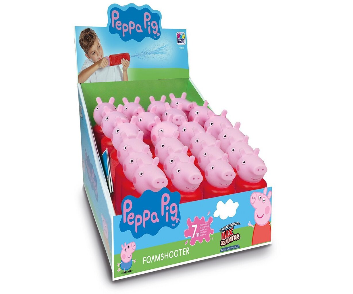 HAPPY PEOPLE Cūciņa Peppa ūdens šāvējs цена и информация | Ūdens, smilšu un pludmales rotaļlietas | 220.lv