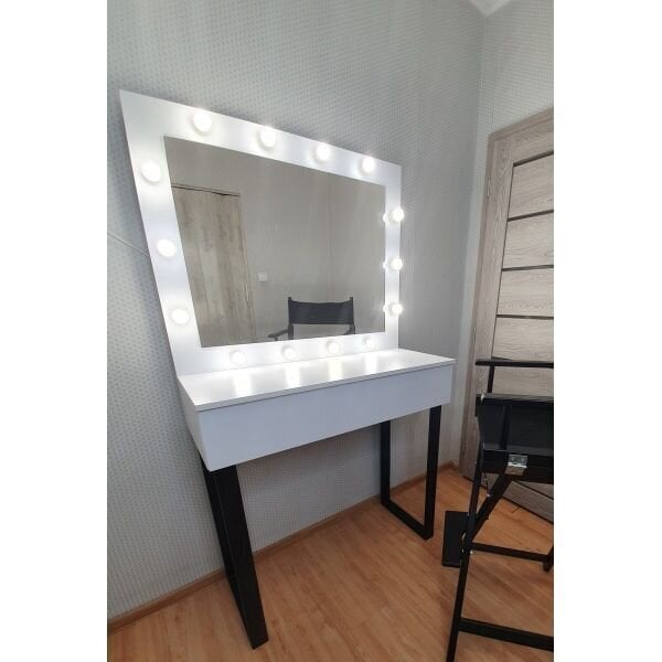 Grima spogulis WHITE IV 100x80 cena un informācija | Spoguļi | 220.lv