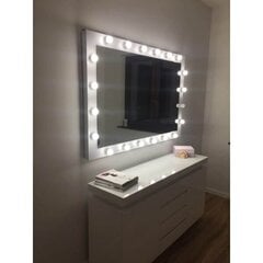 Зеркало для макияжа WHITE IV 150x100 цена и информация | Зеркальца | 220.lv