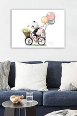 Reprodukcija uz audekla Panda uz velosipēda цена и информация | Картины | 220.lv