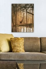 Репродукция на холсте Олень в лесу цена и информация | Картины | 220.lv
