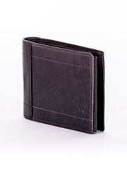 черно-серый мужской кошелек с прострочкой цена и информация | Мужские кошельки | 220.lv
