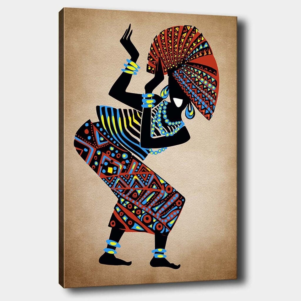 Reprodukcija uz audekla Āfrikas dejas cena un informācija | Gleznas | 220.lv