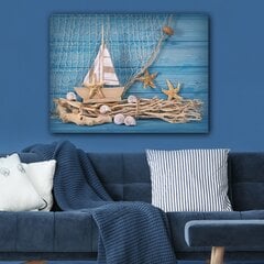 Репродукция на холсте Корабль с морскими звездами цена и информация | Картины | 220.lv