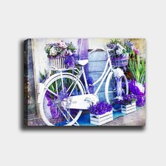 Репродукция Велосипед в цветах цена и информация | Картины | 220.lv
