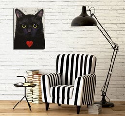 Reprodukcija uz audekla Melns kaķis цена и информация | Картины | 220.lv