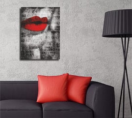 Репродукция на холсте Красные губы цена и информация | Картины | 220.lv