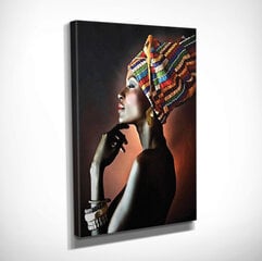 Reprodukcija Melnādaina sieviete ar krāsainu turbānu cena un informācija | Gleznas | 220.lv
