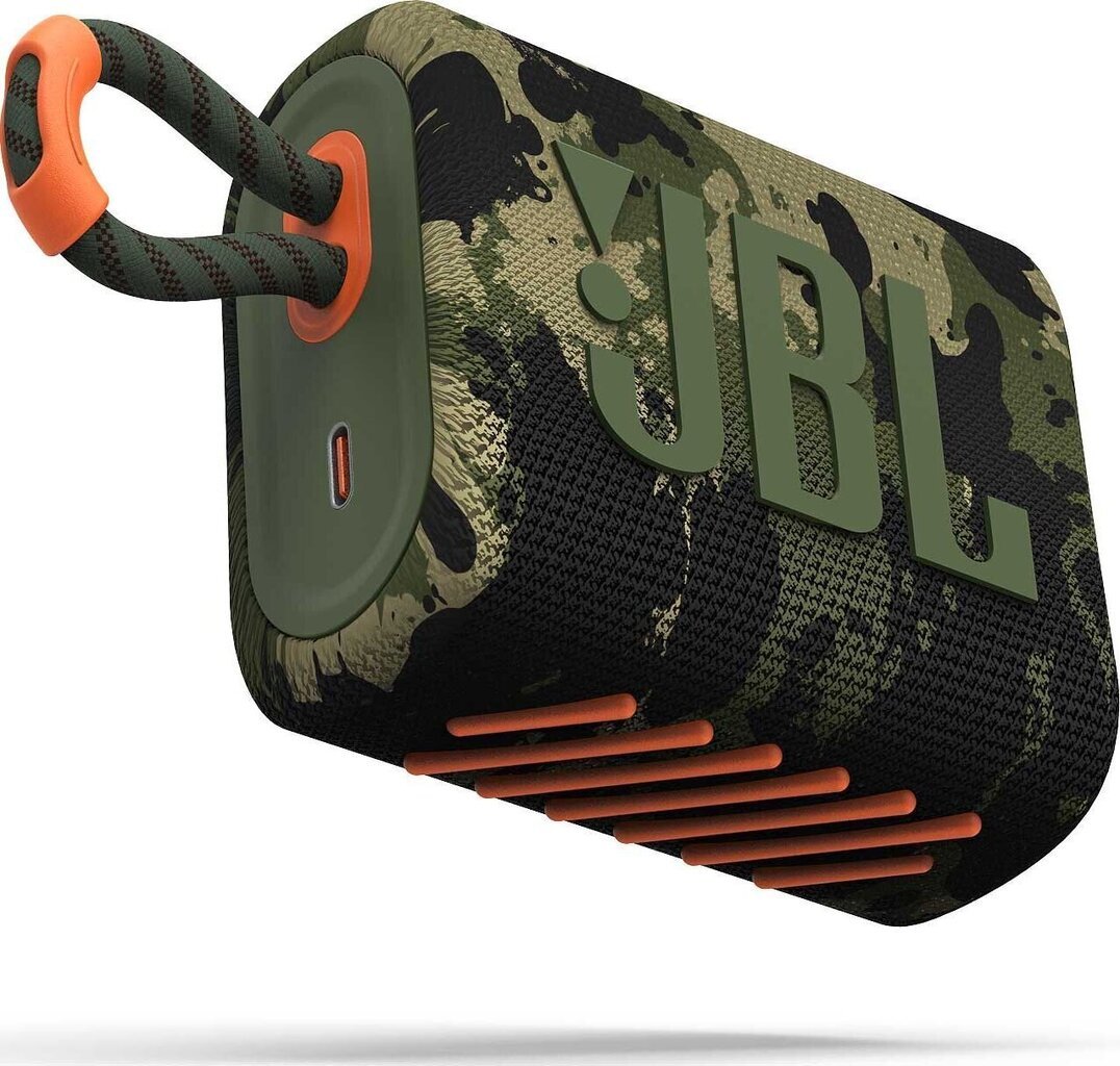 JBL Go 3 JBLGO3SQUAD цена и информация | Skaļruņi | 220.lv