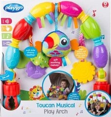 Ratu rotaļlieta Playgro Toucan Musical Play Arch, 0186985 cena un informācija | Rotaļlietas zīdaiņiem | 220.lv