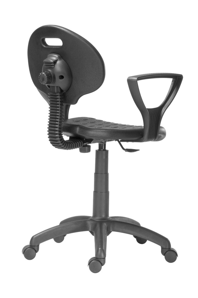Biroja krēsls Wood Garden 1290 PU, melns cena un informācija | Biroja krēsli | 220.lv