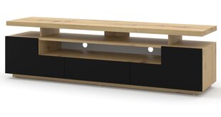 ТВ столик RTV Eva LED, коричневый/черный цена и информация | Тумбы под телевизор | 220.lv