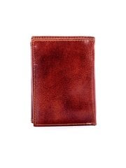 коричневый кожаный кошелек с тиснением цена и информация | Мужские кошельки | 220.lv