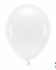 Eko baloni, 30 cm, 10 gab., balti цена и информация | Шарики | 220.lv
