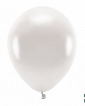 Eko baloni, 30 cm, 10 gab., spīdīgas pērļu krāsas cena un informācija | Baloni | 220.lv