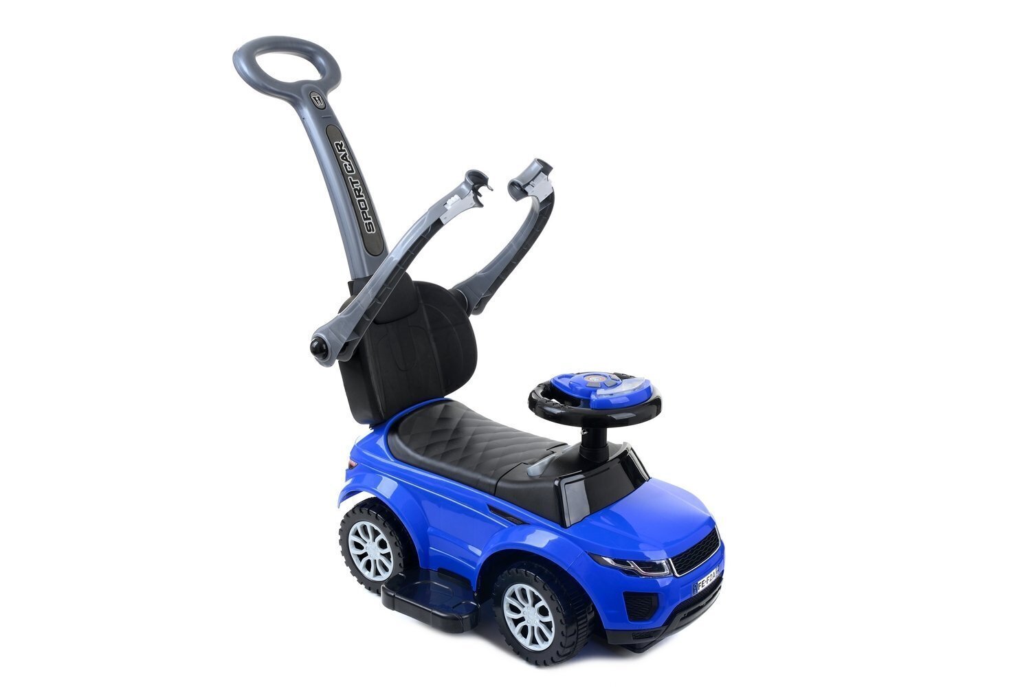 Bērnu stumjamā mašīna ar rokturi, zila, 3 gadi+ cena un informācija | Rotaļlietas zīdaiņiem | 220.lv