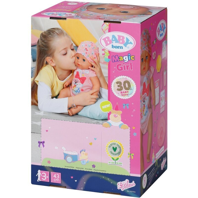Lelle Baby Born ar piederumiem Zapf Creation, 43 cm цена и информация | Rotaļlietas meitenēm | 220.lv