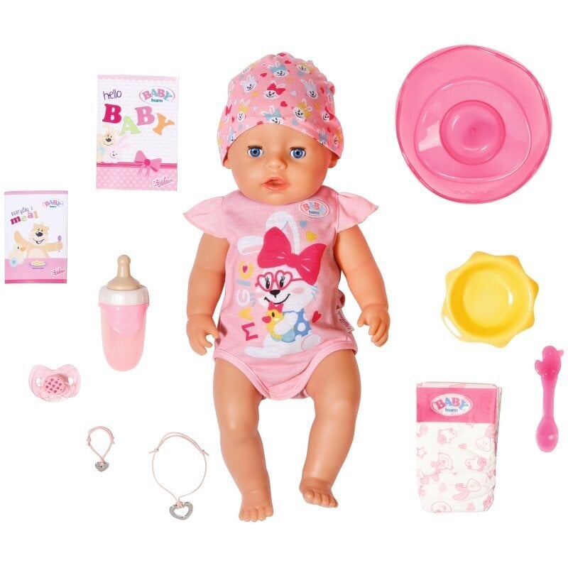 Lelle Baby Born ar piederumiem Zapf Creation, 43 cm cena un informācija | Rotaļlietas meitenēm | 220.lv