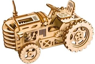 Деревянный 3D пазл-головоломка Robotime Трактор цена и информация | Конструкторы и кубики | 220.lv