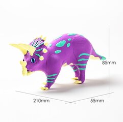 3D koka Robotime Triceratops + plastilīns cena un informācija | Konstruktori | 220.lv