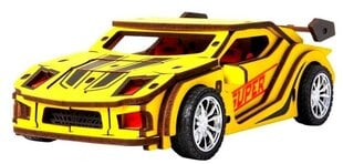3D koka puzle Robotime Sports Car, 5 + gadi cena un informācija | Konstruktori | 220.lv