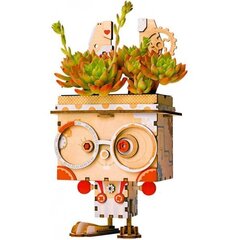 Деревянный 3D пазл - горшок Robotime Bunny, 8 лет + цена и информация | Конструкторы и кубики | 220.lv