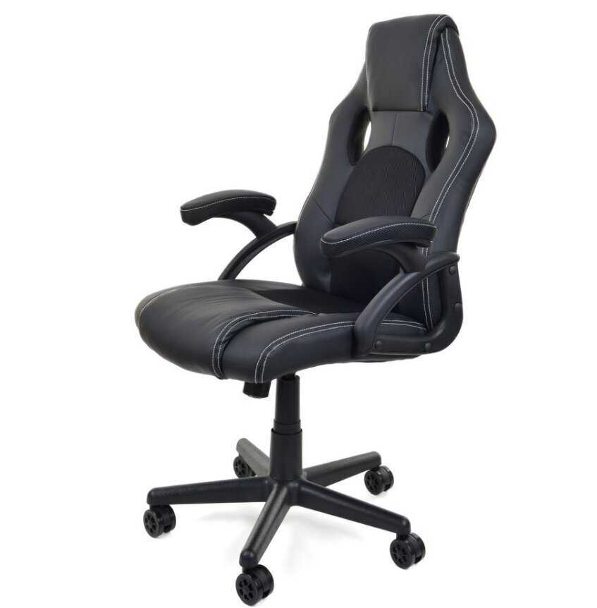 Krēsls datorspēlēm FunFit Home & Office Racer Pro, melns цена и информация | Biroja krēsli | 220.lv