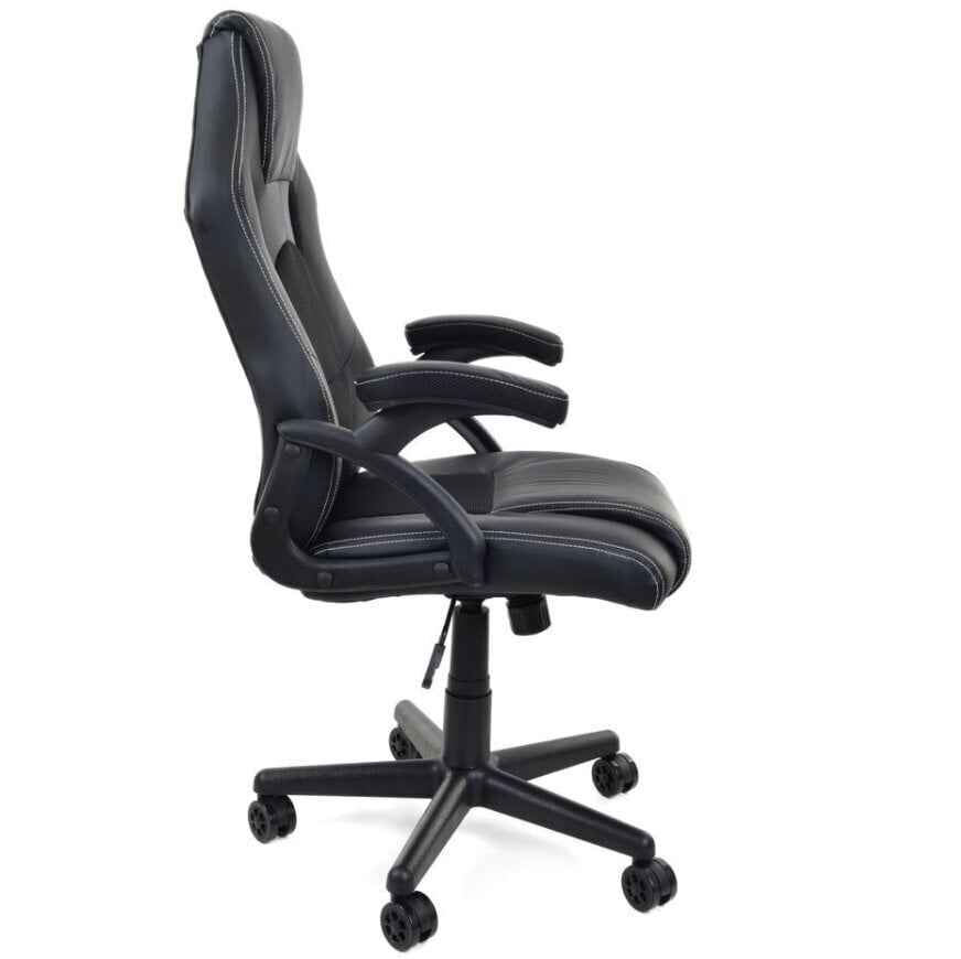 Krēsls datorspēlēm FunFit Home & Office Racer Pro, melns cena un informācija | Biroja krēsli | 220.lv