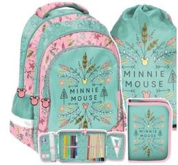 Школьный рюкзак Minnie Mouse + пенал + сумка цена и информация | Школьные рюкзаки, спортивные сумки | 220.lv
