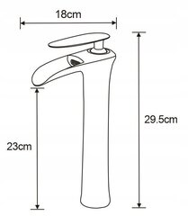 Mexen izlietnes jaucējkrāns Lyra high, white/gold cena un informācija | Jaucējkrāni | 220.lv