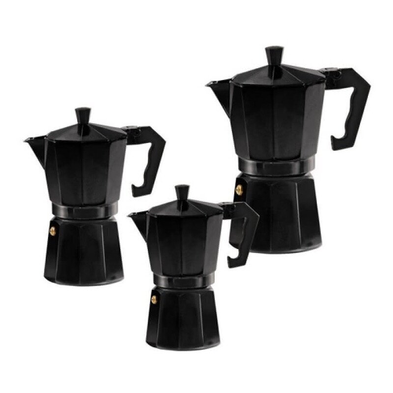 Espresso kafijas kanna Kruger Italiano Nero, 180 ml цена и информация | Kafijas kannas, tējkannas | 220.lv