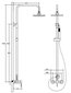 Dušas komplekts Besco Decco / Illusion, Chrome cena un informācija | Dušas komplekti un paneļi | 220.lv