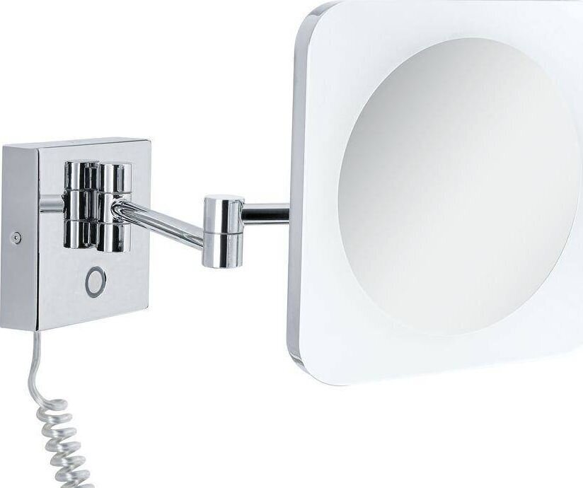 Kosmētiskais LED spogulis Paulmann Jora IP44 krāsu toņmaiņa 270lm 230V 3,3W/baltais spogulis/metāls cena un informācija | Spoguļi | 220.lv