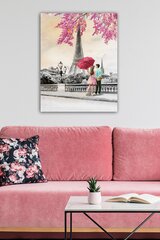 Репродукция на холсте Пара с зонтиком в Париже цена и информация | Картины | 220.lv