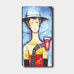 Репродукция Женщина с красной чашечкой цена и информация | Картины | 220.lv