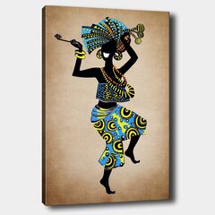 Reprodukcija uz audekla Āfrikas dejas cena un informācija | Gleznas | 220.lv