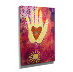 Репродукция на холсте Сердце с солнцем цена и информация | Картины | 220.lv