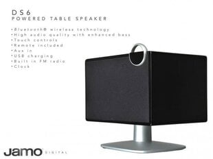 JAMO DS6 (Black) WIRELESS SPEAKER + RADIO cena un informācija | Mājas akustika, Sound Bar sistēmas | 220.lv