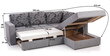 Izvelkams stūra dīvāns Rowena ar atklātu stūri labajā pusē, pārklāts ar audumu cena un informācija | Stūra dīvāni | 220.lv