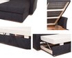 Izvelkams stūra dīvāns Sindy, ar stūri kreisajā pusē cena un informācija | Stūra dīvāni | 220.lv