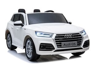 Elektriskā apvidus automašīna bērniem Audi Q5, baltā krāsā cena un informācija | Bērnu elektroauto | 220.lv