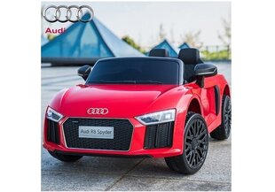 Электрический спортивный автомобиль для детей Audi R8 Spyder, красный цена и информация | Электромобили для детей | 220.lv