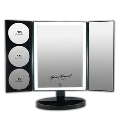 Gerard Brinard dekoratīvās kosmētikas spogulis ar LED gaismu/Galda spogulis uz kājas, salokāms (37x47x15 cm) cena un informācija | Kosmētikas somas, spoguļi | 220.lv