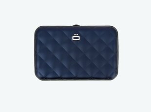 Стеганый держатель Ögon для карт, Quilted Button, темно-синий, 891016978 цена и информация | Женские кошельки, держатели для карточек | 220.lv