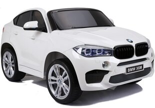 Elektriskā apvidus automašīna BMW X6, baltā krāsā cena un informācija | Bērnu elektroauto | 220.lv