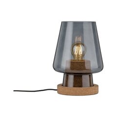 Galda lampa Paulmann Urban Jungle Iben Maks .20W E27 230V dūmstikls stikls/korķis цена и информация | Настольные лампы | 220.lv