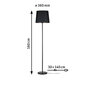 Stāvlampa Paulmann Neordic Enja Maks .20W E27 230V melns/vara Audums/Mamors/Metāls bez spuldzes цена и информация | Piekaramās lampas | 220.lv