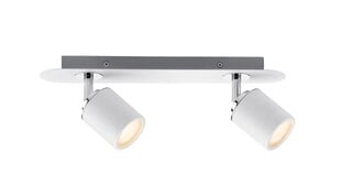 Sienas gaismeklis Paulmann Tube Max 2x10W GU10 IP44 230V balts/hroms metāls cena un informācija | Griestu lampas | 220.lv