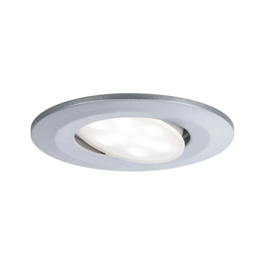 Iebūvējams Gaismeklis Paulmann Calla IP65 90mm 30° 6W 680lm 230V 4000K matēts hroms cena un informācija | Iebūvējamās lampas, LED paneļi | 220.lv